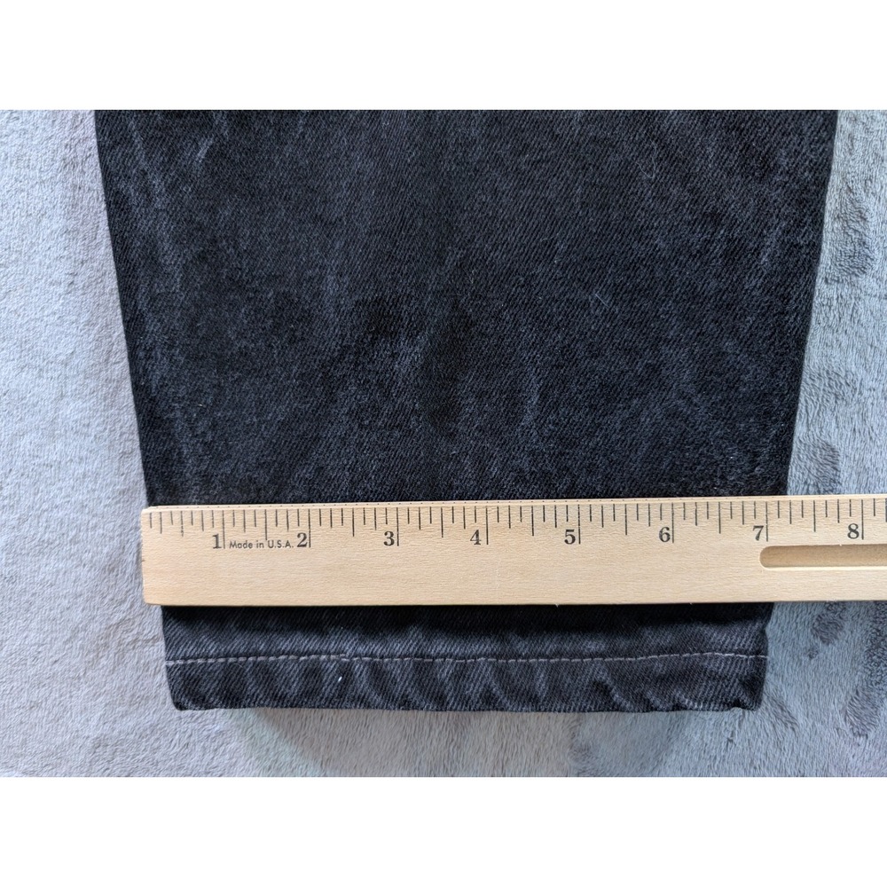 Vintage Levis 560 Loose Fit Tapered Leg Black Denim Jeans Made in USA Mens 29x31 - Picture 15 of 15
